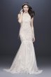 Blooming Applique Wedding Dress with Open Back MS251201