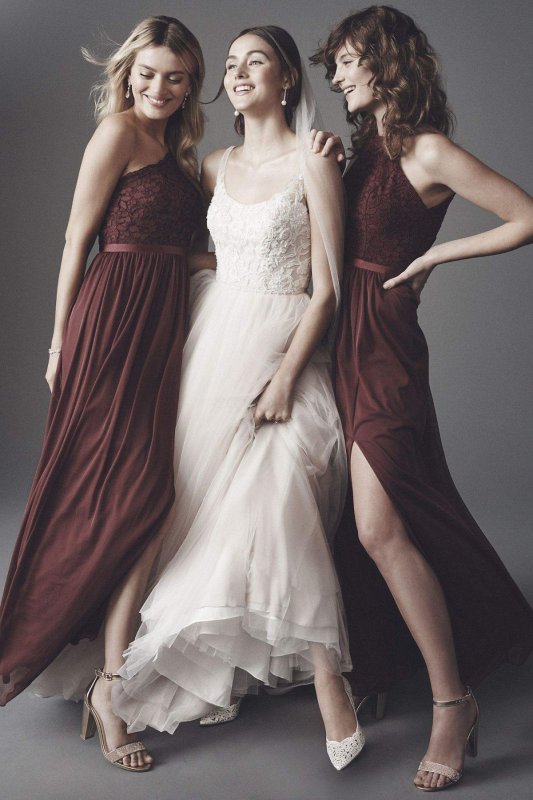 Lace and Tulle Ball Gown Wedding Dress with Ribbon Collection NTWG3905