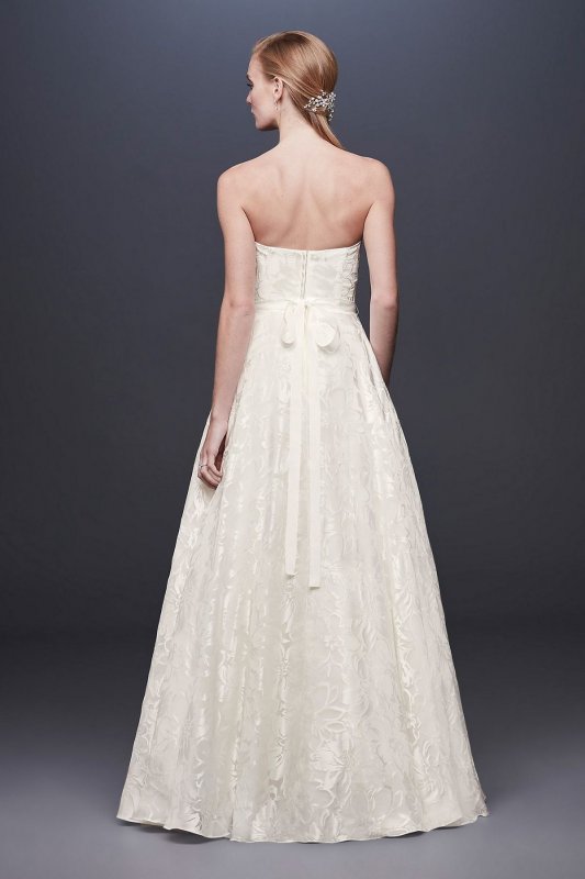Floral Printed Organza A-line Wedding Dress Collection NTWG3907