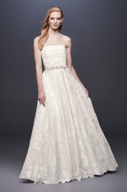 Floral Printed Organza A-line Wedding Dress Collection NTWG3907