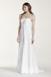 Strapless Satin Gown with Pleated Bodice Collection OP1223
