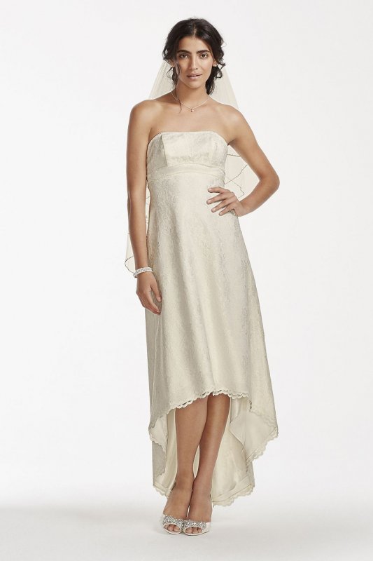 Strapless High Low Lace Wedding Dress Collection OP1253