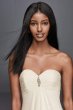 Strapless Chiffon Aline Wedding Dress with Brooch Collection OP1277