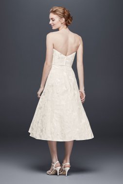Floral Jacquard Tea-Length Wedding Dress Collection OP1313