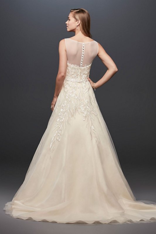 Sequin Vines Tulle Ball Gown Wedding Dress Collection OP1339