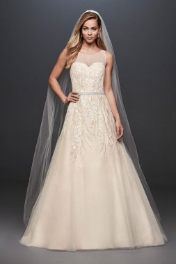 Sequin Vines Tulle Ball Gown Wedding Dress Collection OP1339