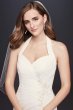 Halter Pleated Sheath Wedding Dress with Applique Collection OP1340