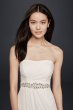 Sheath Wedding Dress with Beading and Side Drape SDWG0417