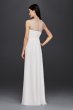 Sheath Wedding Dress with Beaded Illusion Neckline SDWG0437