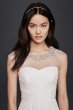 Sheath Wedding Dress with Beaded Illusion Neckline SDWG0437