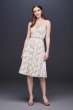 Short Lace Wedding Dress with Illusion Waist SDWG0621