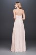 Soft Floral Lace Sheath Gown with Blush Lining SDWG0622