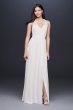 Lace Racerback Chiffon Halter Gown SDWG0739