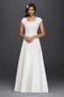 Short Sleeved Empire Waist Chiffon Wedding Dress Collection SLV9743