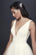 Plunging Sequin Tulle Ball Gown Wedding Dress SV821