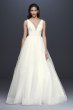 Plunging Sequin Tulle Ball Gown Wedding Dress SV821