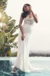 Sheer Beaded Bodice Lace Wedding Dress SV830