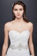Ruffled Skirt Wedding Gown with Embellished Waist SWG492