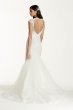 Illusion Deep Plunge Neckline Lace Trumpet Gown SWG681