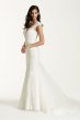 Illusion Deep Plunge Neckline Lace Trumpet Gown SWG681