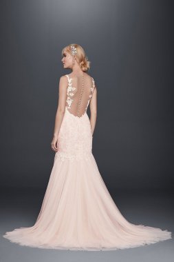 Beaded Venice Lace Trumpet Wedding Dress SWG723