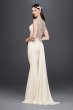 Beaded Stretch Crepe Wedding Dress SWG752