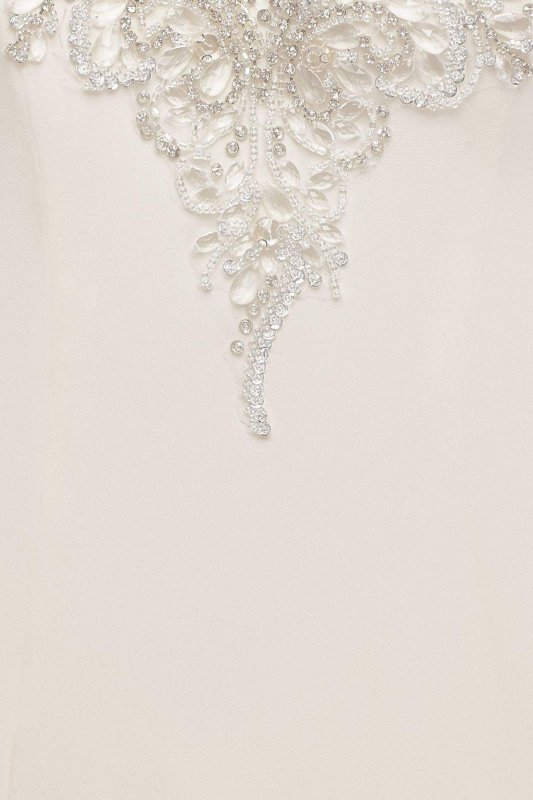 Beaded Stretch Crepe Wedding Dress SWG752