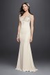 Beaded Stretch Crepe Wedding Dress SWG752