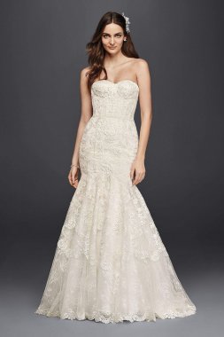 Corset Bodice Mermaid Lace Wedding Dress SWG755
