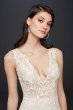 Plunging Illusion Bodice Lace Wedding Dress SWG772