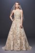 Allover Lace Applique Halter Ball Gown SWG801