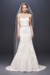 Beaded Lace Strapless Tulle Mermaid Wedding Dress SWG810