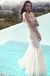 Beaded Tulle Sweetheart Trumpet Wedding Dress SWG823
