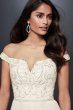 Beaded Illusion Off-the-Shoulder Wedding Jumpsuit SWG826
