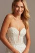 Beaded Brocade Embellished Mermaid Wedding Dress SWG835