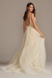 Beaded Bodice Plunging-V Illusion Wedding Dress SWG837
