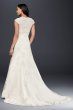 Cap Sleeve Lace Over Satin Wedding Dress Collection T3299