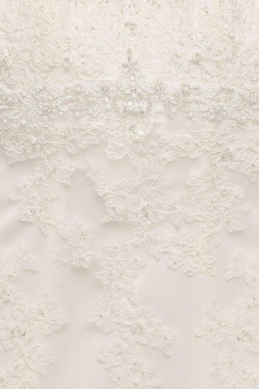 Cap Sleeve Lace Over Satin Wedding Dress Collection T3299