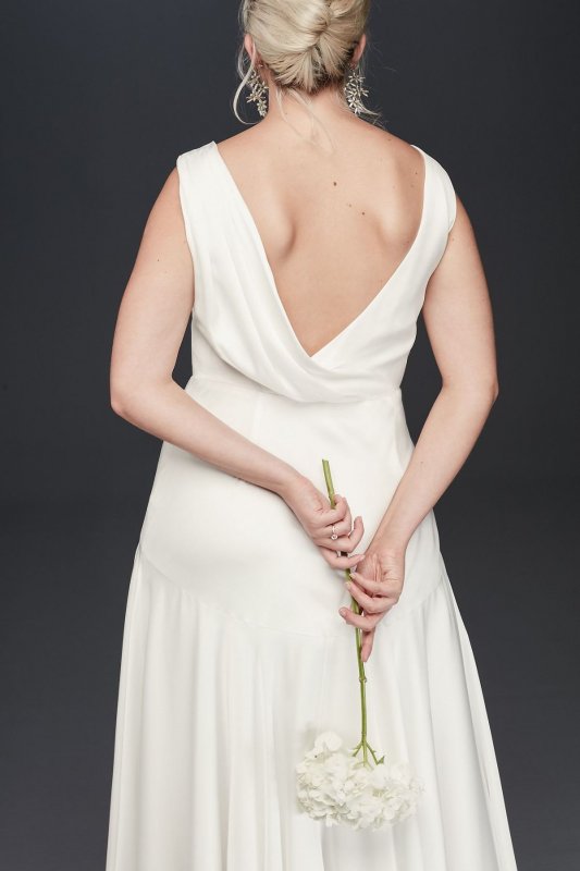 Plus Size Escala Draped Dress USP1040107W