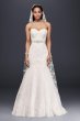 Sweetheart Trumpet Wedding Dress with Beaded Sash Collection V3680
