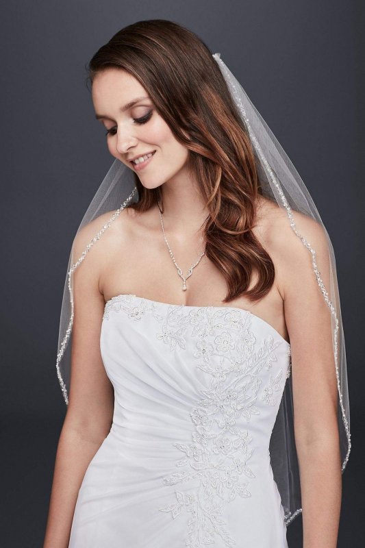 Chiffon A-line Wedding Dress with Side Draping Collection V9409