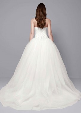 Draped Taffeta Wedding Dress VW351007