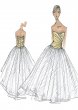 Draped Taffeta Wedding Dress VW351007