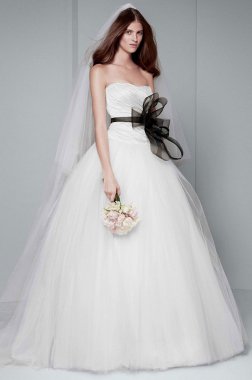 Draped Taffeta Wedding Dress VW351007