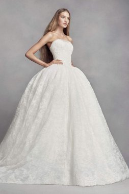 Corded Lace Wedding Dress VW351372