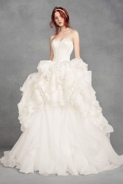Tiered Organza Wedding Dress VW351411