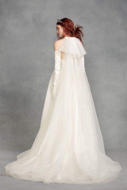 Bow-Back Halter Wedding Dress VW351419