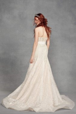 Macrame Trumpet Wedding Dress VW351424