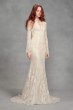 Bell Sleeve Lace Wedding Dress VW351428