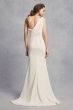 One-Shoulder Sheath Wedding Dress with Crystals VW351434
